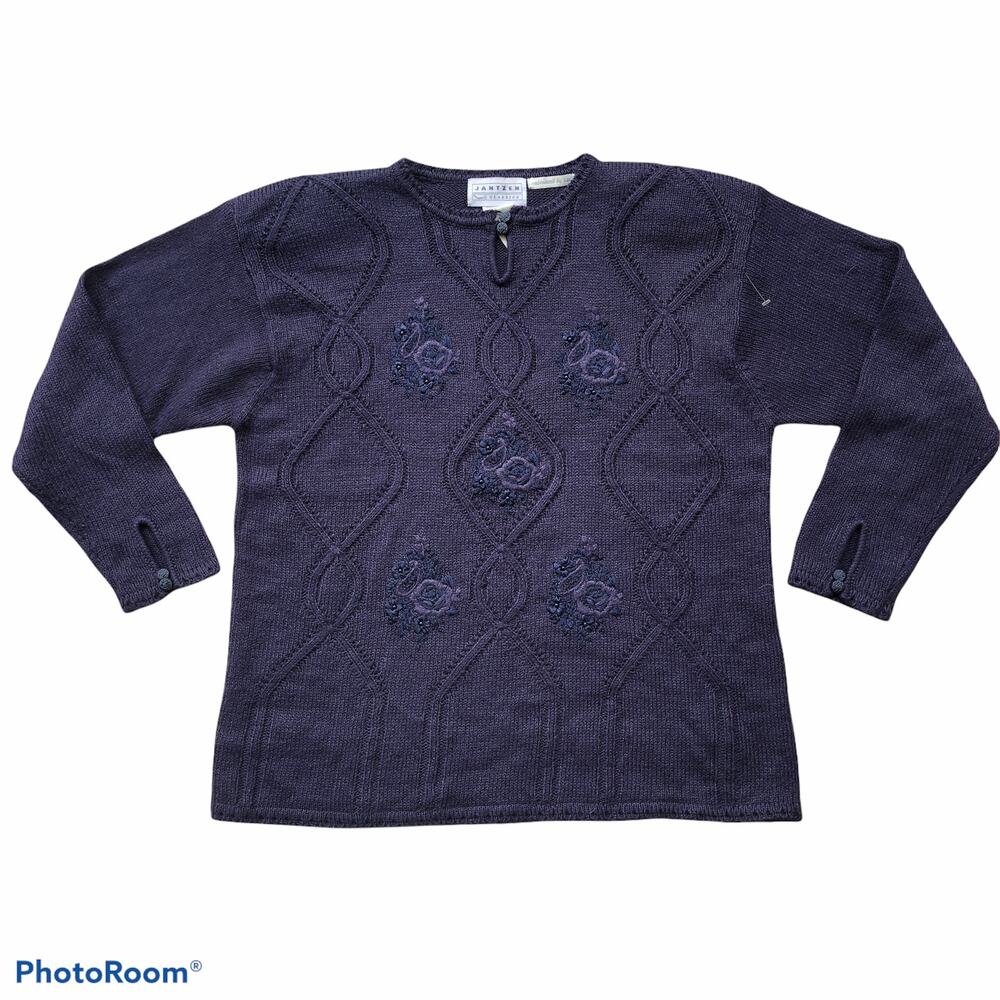 Vintage Jantzen Classics 80s Pullover Sweater Sz L